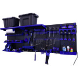 OmniWall Weekend Warrior Ultimate Tool Kit- Panel Color: Black Accessory Color: Blue